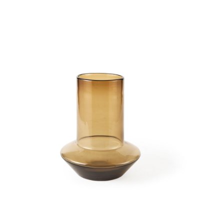 69543 - Amrita 8.3L x 8.3W x 9.7H Golden Brown Glass Vase