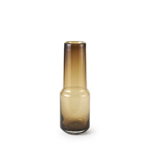 69544 - Amrita 4.1L x 4.1W x 11.9H Golden Brown Glass Vase