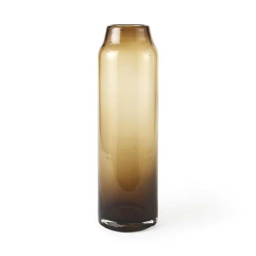 69545 - Amrita 4.8L x 4.8W x 16.0H Golden Brown Glass Vase