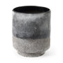 69547 - Squally 8.0L x 8.0W x 8.6H Black/Brown Glass Ombre Textured Vase