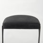 69271 - Tyson 17L x 18W x 31H Black Leather W/ Metal Frame Bar Stool