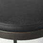 69271 - Tyson 17L x 18W x 31H Black Leather W/ Metal Frame Bar Stool