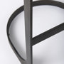 69271 - Tyson 17L x 18W x 31H Black Leather W/ Metal Frame Bar Stool