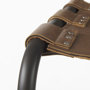 69277 - Berbick 20.5 x 24.75 x 39 Medium Brown Leather W/ Iron Frame Counter Stool