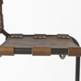 69277 - Berbick 20.5 x 24.75 x 39 Medium Brown Leather W/ Iron Frame Counter Stool