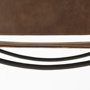 69277 - Berbick 20.5 x 24.75 x 39 Medium Brown Leather W/ Iron Frame Counter Stool