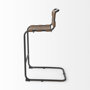 69280 - Berbick 43" Total Height Medium Brown Leather w/ Iron Frame Bar Stool