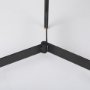 69282 - Marquisa (Set of 2) 22.5L x 22.5W x 20.8H Light Brown Wood W/ Black Metal Base Nesting Side Tables