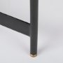 69282 - Marquisa (Set of 2) 22.5L x 22.5W x 20.8H Light Brown Wood W/ Black Metal Base Nesting Side Tables