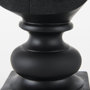 69287 - Murray 13H Black Painted Resin Fox in a Suit Bust