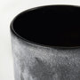 69547 - Squally 8.0L x 8.0W x 8.6H Black/Brown Glass Ombre Textured Vase