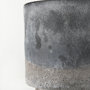 69547 - Squally 8.0L x 8.0W x 8.6H Black/Brown Glass Ombre Textured Vase
