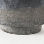 69547 - Squally 8.0L x 8.0W x 8.6H Black/Brown Glass Ombre Textured Vase