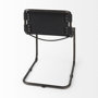 69273 - Berbick 33" Total Height Black Leather w/ Iron Frame Dining Chair