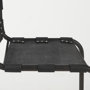 69273 - Berbick 33" Total Height Black Leather w/ Iron Frame Dining Chair
