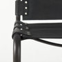69273 - Berbick 33" Total Height Black Leather w/ Iron Frame Dining Chair