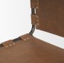 69274 - Berbick 33" Total Height Medium Brown Leather w/ Iron Frame Dining Chair 