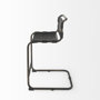 69276 - Berbick 21L x 25W x 38H Black Leather W/ Iron Frame Counter Stool