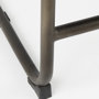 69276 - Berbick 21L x 25W x 38H Black Leather W/ Iron Frame Counter Stool