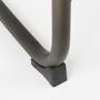 69276 - Berbick 21L x 25W x 38H Black Leather W/ Iron Frame Counter Stool