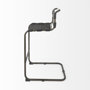 69279 - Berbick 43" Total Height Black Leather w/ Iron Frame Bar Stool