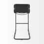 69279 - Berbick 43" Total Height Black Leather w/ Iron Frame Bar Stool