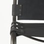 69279 - Berbick 43" Total Height Black Leather w/ Iron Frame Bar Stool