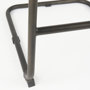 69279 - Berbick 43" Total Height Black Leather w/ Iron Frame Bar Stool