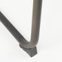 69279 - Berbick 43" Total Height Black Leather w/ Iron Frame Bar Stool