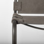 69281 - Berbick 43" Total Height Brown/Gray Suede w/ Iron Frame Bar Stool