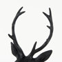 69288 - Mozart 22.5H Black Painted Resin Deer In A Suit Bust