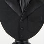 69288 - Mozart 22.5H Black Painted Resin Deer In A Suit Bust