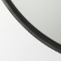 69341 - Piper 35.8L x 1.0W x 35.8H Small Black Metal Round Wall Mirror