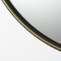 69342 - Piper 35.8L x 1.0W x 35.8H Small Gold Metal Round Wall Mirror