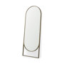 69537 - Sadie 28.0L x 2.0W x 78.0H Antique Gold Rounded Arch Floor Mirror