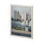 13547 - Massachusetts Go USA (L) by Mercana Studio a Hand Embellished Decograph Framed Art Print