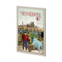14007 - Minnesota Go USA (XL) by Mercana Studio a Hand Embellished Decograph Framed Art Print under Glass