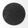 69262-AB - Reinhold III Black Marble Top Iron Coffee Table