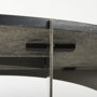 69262-AB - Reinhold III Black Marble Top Iron Coffee Table