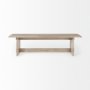 69195 - Aida 18H Light Gray Wood Dining Bench 