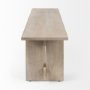 69195 - Aida 18H Light Gray Wood Dining Bench 