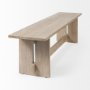 69195 - Aida 18H Light Gray Wood Dining Bench 