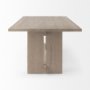 69199 - Aida 84L Light Gray Wood Dining Table
