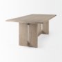 69199 - Aida 84L Light Gray Wood Dining Table
