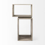 69229 - Simul (Set of 2) Light Brown Wood Modular Shelving Unit