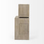 69229 - Simul (Set of 2) Light Brown Wood Modular Shelving Unit