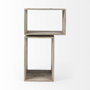 69229 - Simul (Set of 2) Light Brown Wood Modular Shelving Unit