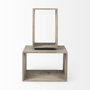 69229 - Simul (Set of 2) Light Brown Wood Modular Shelving Unit