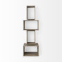 69229 - Simul (Set of 2) Light Brown Wood Modular Shelving Unit