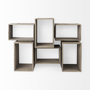 69229 - Simul (Set of 2) Light Brown Wood Modular Shelving Unit